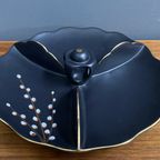 Ceramic Serving Plate In Platteel By Flora Gouda Decor “Lente” 1960S thumbnail 9