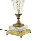 Empire Tafellamp Geslepen Kristal Diamantpatroon Verguld Brons thumbnail 15
