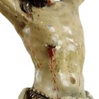 Corpus Hout Polychroom Antiek Christi 18de Eeuw Sculptuur Beeld 33cm thumbnail 11