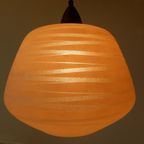 Vintage Lamp Hanglamp Jaren 50 / 60 Melkglas Teakhoud thumbnail 2