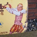 Antiek Emaille Gebold Bord Van Goldina-Chocolade Uit 1915. thumbnail 5