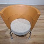 Lammhults Felix Fauteuil - Design - Oranje - Leder - Grijs thumbnail 9