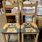 2 Stoelen Met Stoere Uil thumbnail 5