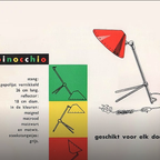 Gele Pinocchio Bureaulamp Door H. Busquet Voor Hala Zeist Gemaakt In De Jaren ’50 thumbnail 3