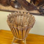 Vintage Rotan Plantenstandaard Planten Standaard Pplantentafeltje  Bloempot thumbnail 9