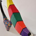 80's Vintage Houten Beeld Poes Kat thumbnail 5