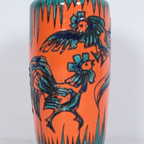 'Hahnenkampf' Scheurich Floor Vase 517-45, 1970 thumbnail 5