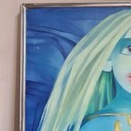 Surrealistisch Schilderij Van Een Fantasie Figuur - G. Deliège thumbnail 5