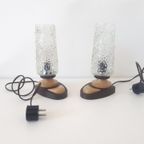 2 Vintage Nachtlampjes Jaren 60 /70 Vintage Nachtkastje Lamp thumbnail 2