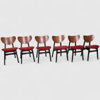 6x Vintage Eetkamerstoelen G-Plan - Rood, Jaren '50/'60 thumbnail 15