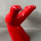 Vintage Hand Chair / Stool Polyester – 1980’s thumbnail 4