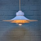 Vintage Blauwe Schalenlamp, Horn Belysning, Deens Design thumbnail 5