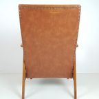 Vintage Bruine Fauteuil Skai Armchair Brown thumbnail 8