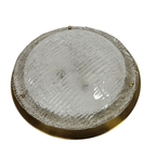 Hillebrand Leuchten - Hollywood Regency Stijl - 'frosted' Glas - Messing - 80's thumbnail 8