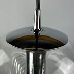 1 Of 4 Waved Glass And Chrome Peill & Putzler Futura Pendant Light, 1970 Medium thumbnail 10