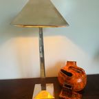 Unieke Zilveren Lamp. Gunther Lambert Verzilverde Lamp. Duits Design. thumbnail 14