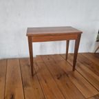 Teak Piano Kruk Bijzet Tafel Mid Century Vintage Deens. thumbnail 2