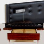 Vintage Tweepersoons Bed Met Zwevende Nachtkastjes En Verlichting, 1960s thumbnail 6
