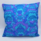 Vintage Kussen Blauw 45/45Cm thumbnail 2
