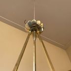 Plafondlamp Lamp 3 Arms Art Deco Jaren 30 Matglas Frans thumbnail 10