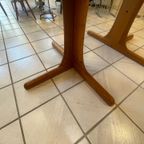 Vintage Deens Design Eettafel Ovaal/Rond, Massief Teak, Verlengbaar thumbnail 6