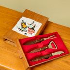 Vintage Borrelset Besteklade Kaasplank thumbnail 8