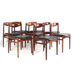 Set 8 Palissander Stoelen 'vesterlund' Vintage thumbnail 16