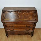 Vintage Secretaire Ladekast Bureau Buro Thuiswerkplek 215 thumbnail 5