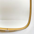 Mid-century Asymmetrische Spiegel Messing Jaren 50 thumbnail 7