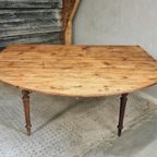 Antieke Tafel Eettafel Franse Wandtafel thumbnail 27