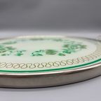 Duits Taartplateau Dienblad Glas/Metaal 50'S thumbnail 7