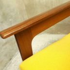 Vintage Fauteuil Easy Chair Mid Century Design Gele Stoel thumbnail 5