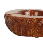 Italiaanse Rook Setje Oranje Handgesneden Albast Romano Bianchi Jaren 60 thumbnail 11