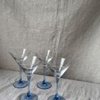 4X Baby Blauw Martini Coupe thumbnail 5