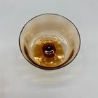 Set Coupe Glazen Amber Kristal 2 Stuks thumbnail 3