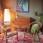 Vintage Rotan Set - Bohemian Interieur/Tuinstoelen thumbnail 3