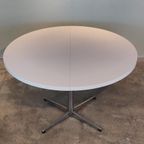 Vintage Eettafel Pastoe Witte Uitschuifbare Tafel Ovaal thumbnail 13
