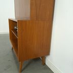 A.m.t. Fineer Kast Met Open Vakken, Vintage Wandkast thumbnail 14