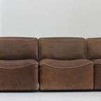 Vintage De Sede Ds15 Bruin Leer Modulair Sofa 1970S thumbnail 15