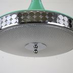 Geweldige Retro Lamp In Chroom, Metaal En Kunststof. - Massief België - 1970 thumbnail 9