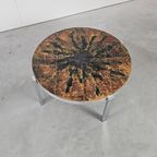 Vintage Salontafel Tegeltafel Fatlava Rond thumbnail 4