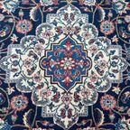 Handgeknoopt Perzisch Kashan Vloerkleed 195X290Cm - Vintage Wol Tapijt - Donkerblauw Rood - Relving thumbnail 5