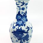 Hoge Vaas Blauw Wit thumbnail 4