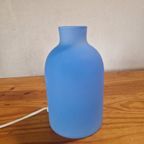 Sce Blanca Vintage Frans Tafellampje Glas Blauw thumbnail 5