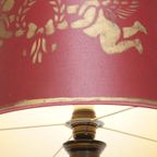 Prachtige Antieke Engelse Staande Lamp Uit Begin 1900 In Japanse Stijl Met Uniek Schilder Werk thumbnail 4