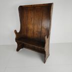 Antique Westcountry Pine High Back Settle 1800S thumbnail 5