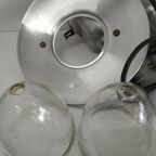 Set Unieke En Zeldzame 'kleine' Vintage Ucello Visserslampen Plafondlamp thumbnail 3