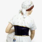 Bohemia Royal Dux Porseleinen Beeld Vrouw Bij Waterfontein Tsjechië thumbnail 2
