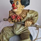 Limited Edition Big Decorative Clown Hanging Figure Jun Asilo Polychrome thumbnail 11