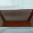 Vintage Plantentafel Bijzettafel Trolley Met Messing Inlay En Wieltjes thumbnail 11